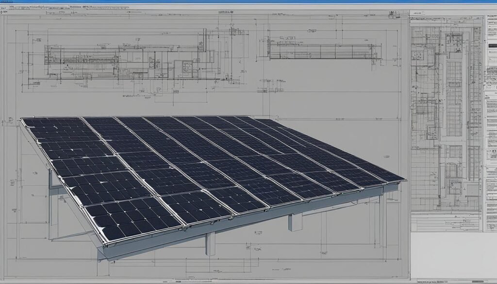 แบบติดตั้งโซล่า เซลล์ dwg